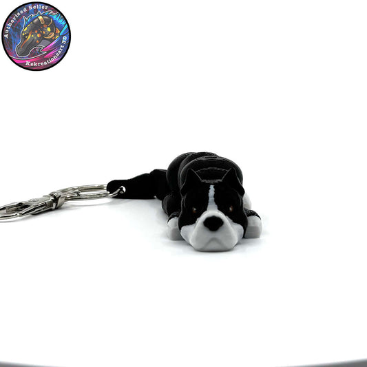 Non-Sporting Group Dog Keychain Zipper Pull Flexi Fidget Cute Puppy Articulating 3D