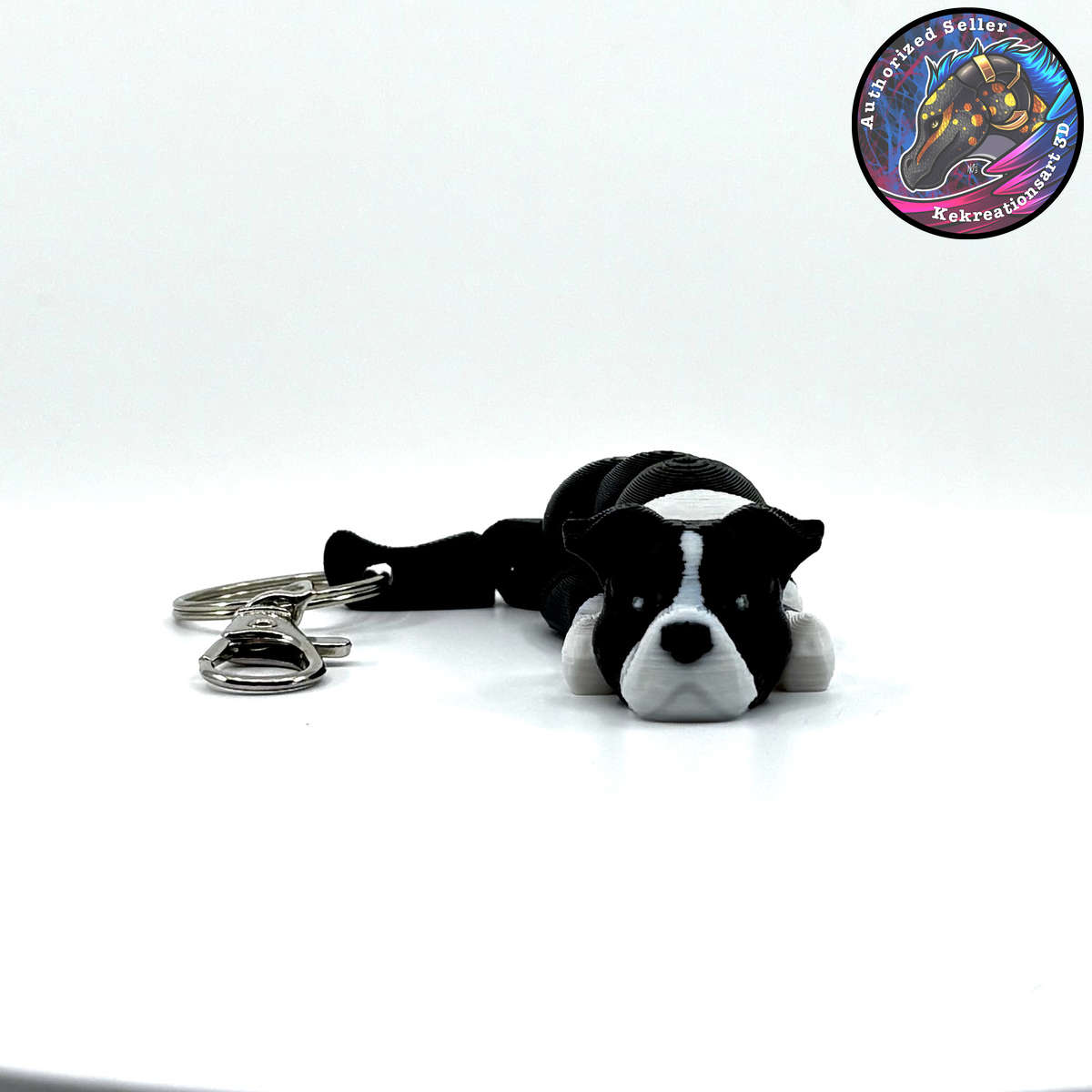 Terrier Group Dog Keychain Zipper Pull Flexi Fidget Cute Puppy Articulating 3D