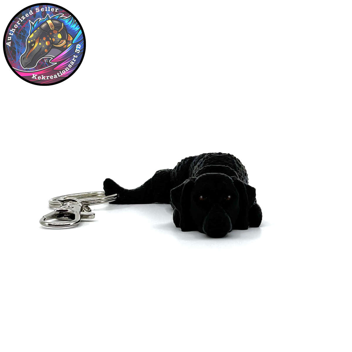 Sporting Group Dog Keychain Zipper Pull Flexi Fidget Cute Puppy Articulating 3D