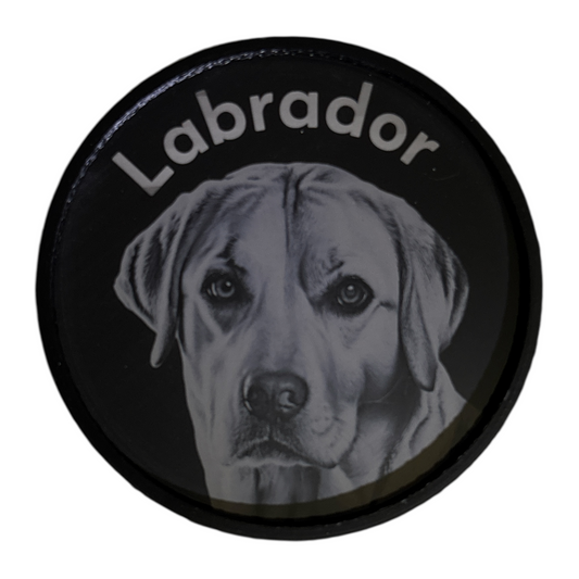 Dog Breeds Round Plastic Coaster
