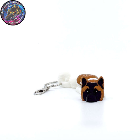 Working Group Dog Keychain Zipper Pull Flexi Fidget Cute Puppy Articulating 3D