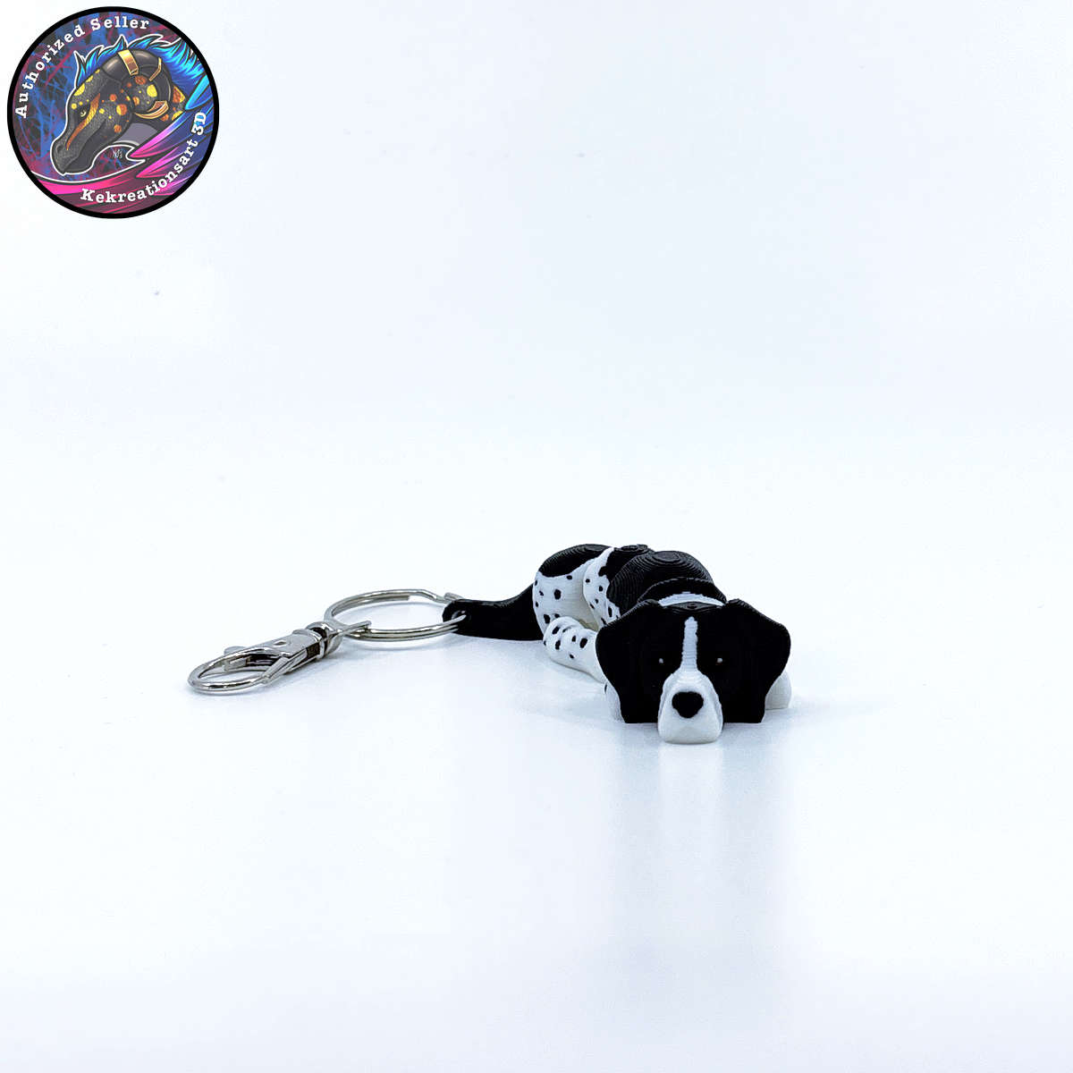Sporting Group Dog Keychain Zipper Pull Flexi Fidget Cute Puppy Articulating 3D