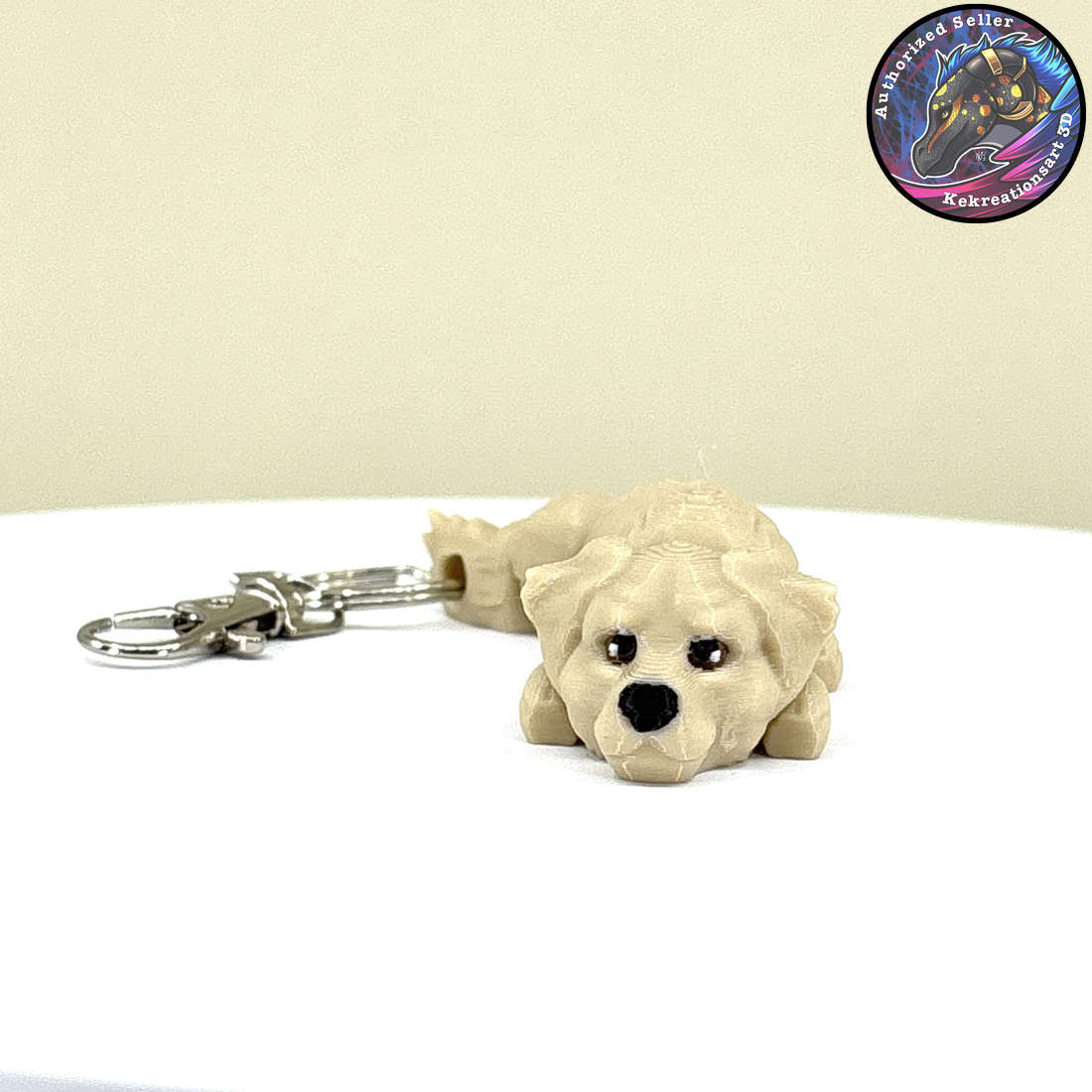 Sporting Group Dog Keychain Zipper Pull Flexi Fidget Cute Puppy Articulating 3D
