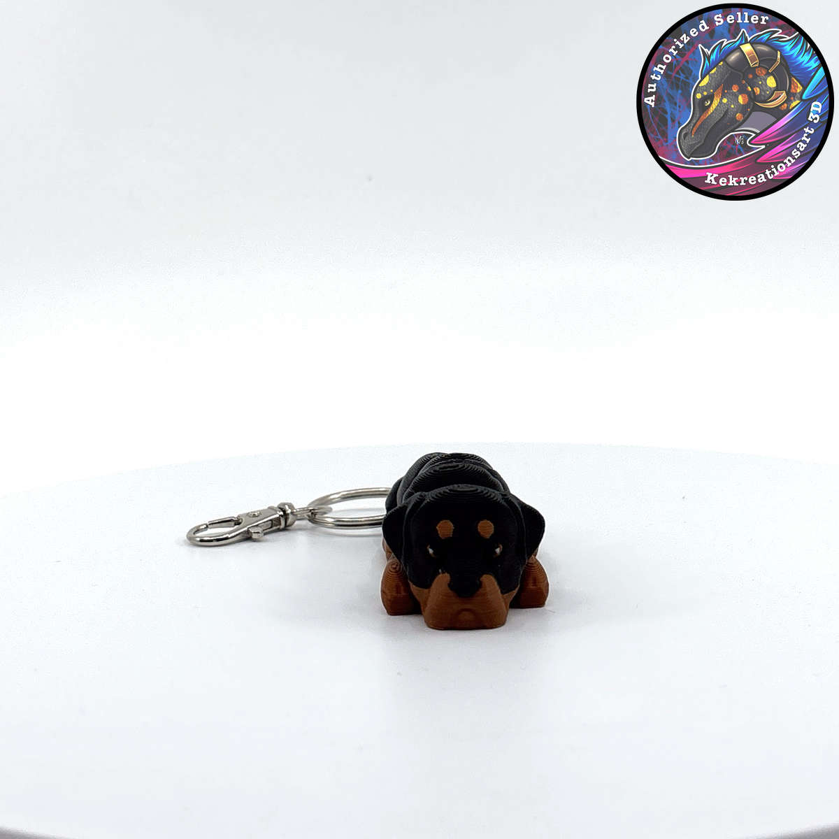 Working Group Dog Keychain Zipper Pull Flexi Fidget Cute Puppy Articulating 3D