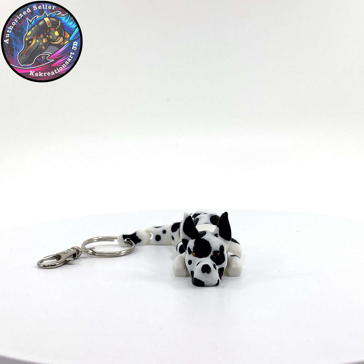 Working Group Dog Keychain Zipper Pull Flexi Fidget Cute Puppy Articulating 3D