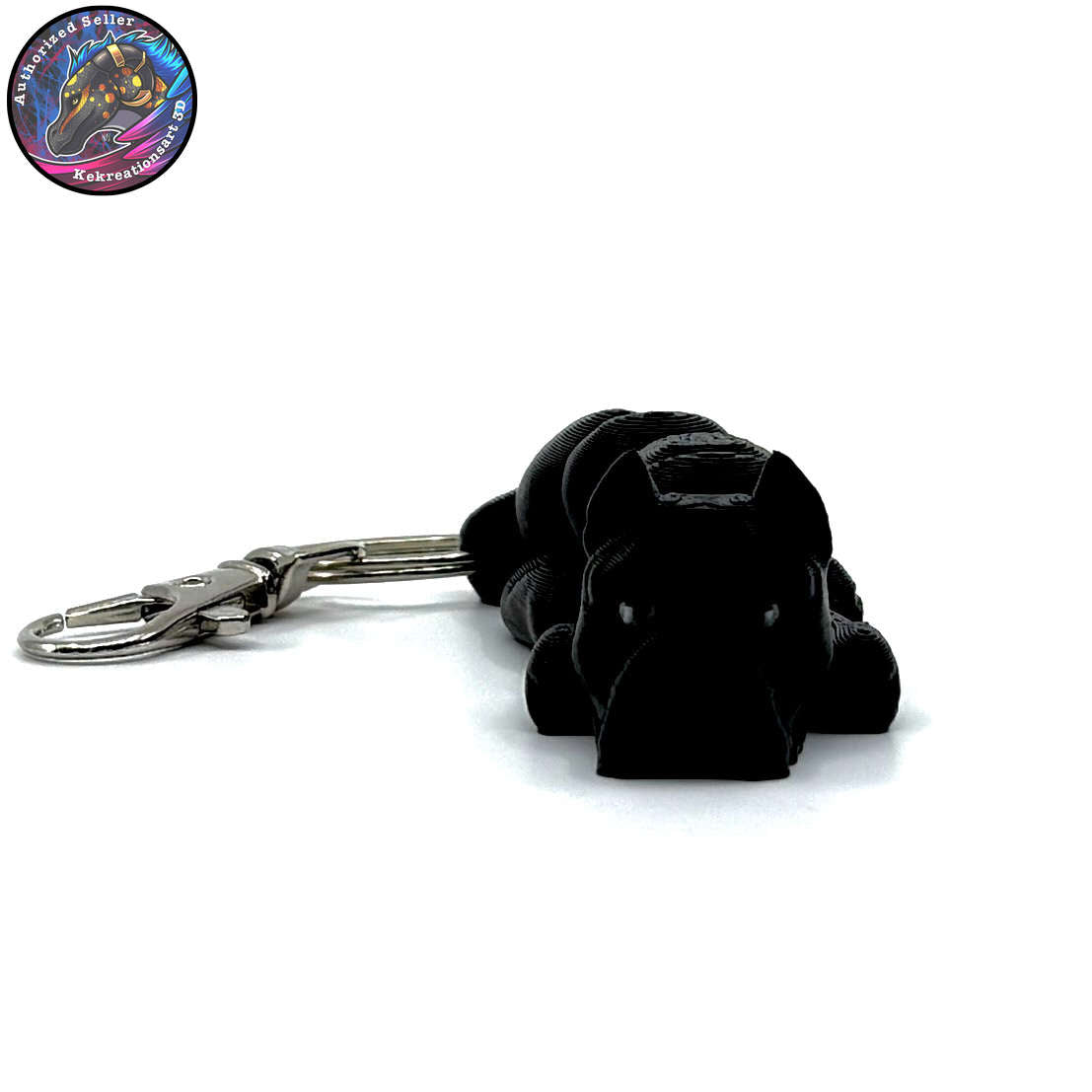 Working Group Dog Keychain Zipper Pull Flexi Fidget Cute Puppy Articulating 3D