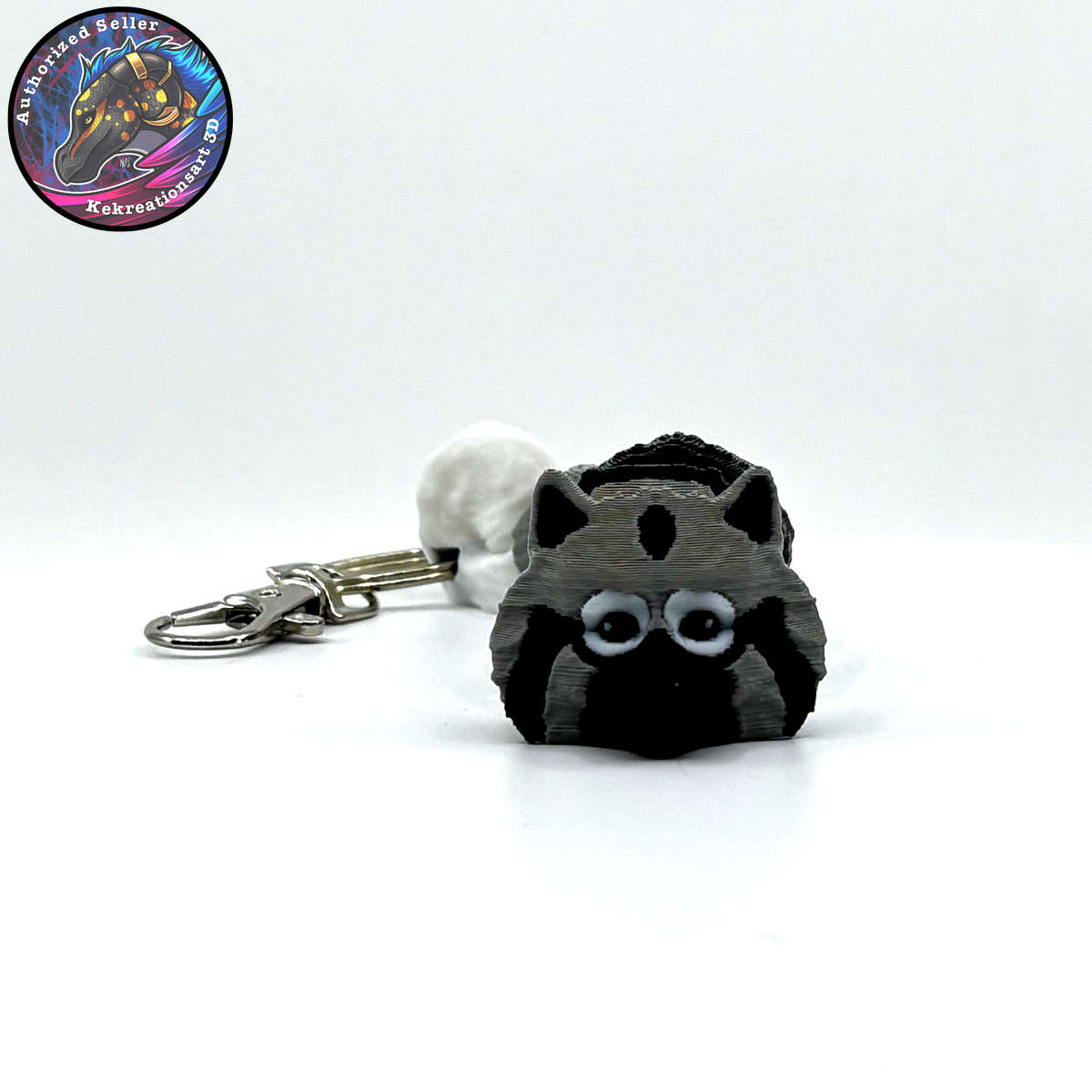 Non-Sporting Group Dog Keychain Zipper Pull Flexi Fidget Cute Puppy Articulating 3D