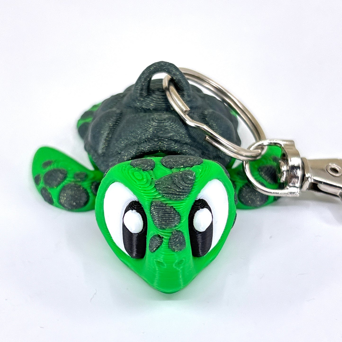 Sea Turtle Keychain Zipper Pull Flexi Fidget Cute Articulating 3D