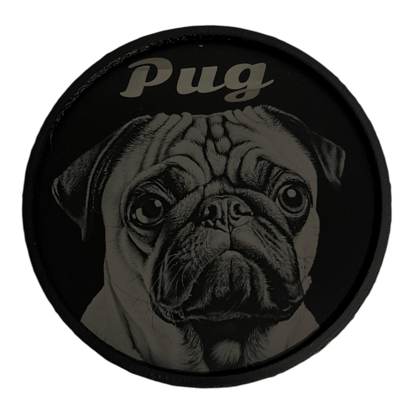 Dog Breeds Round Plastic Coaster