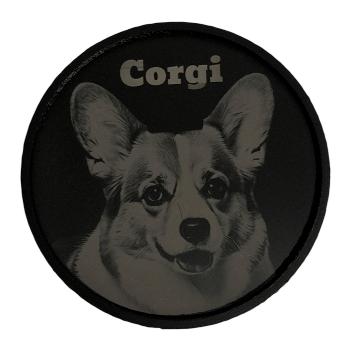 Dog Breeds Round Plastic Coaster