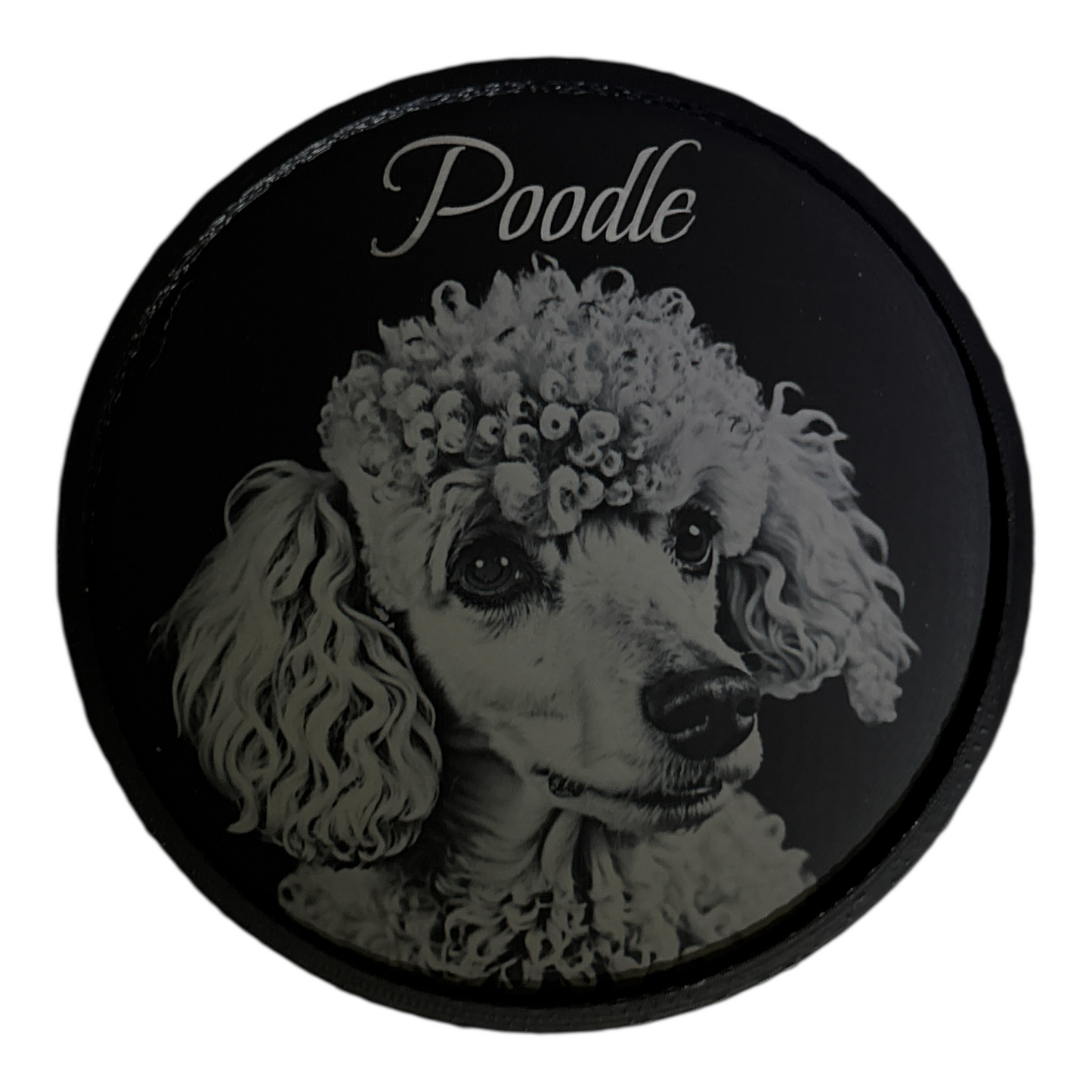 Dog Breeds Round Plastic Coaster