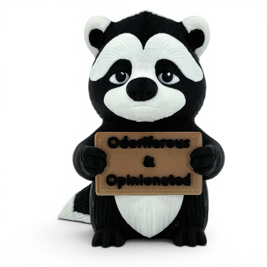 Animals With A Serious Attitude Desk Decor Figurines Holding Rude Sarcastic Humor Signs