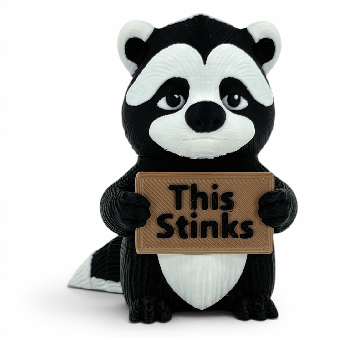 Animals With A Serious Attitude Desk Decor Figurines Holding Rude Sarcastic Humor Signs