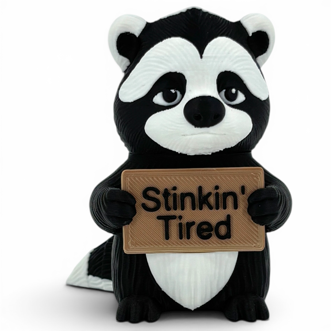 Animals With A Serious Attitude Desk Decor Figurines Holding Rude Sarcastic Humor Signs