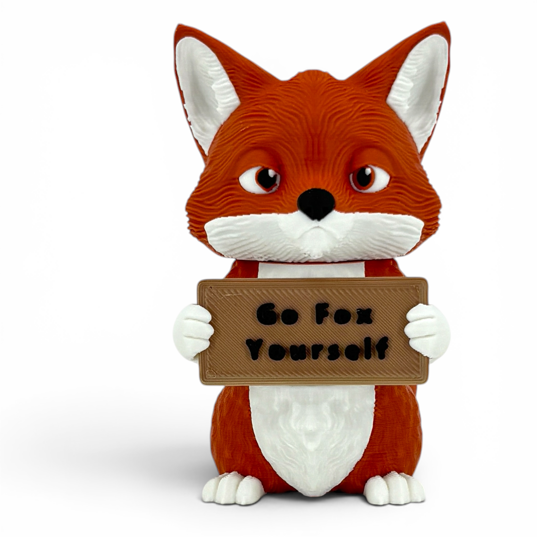 Animals With A Serious Attitude Desk Decor Figurines Holding Rude Sarcastic Humor Signs