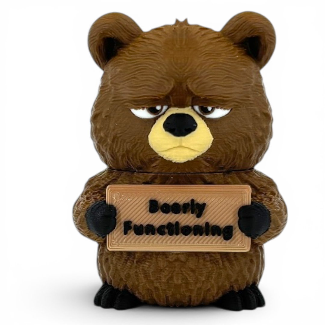 Animals With A Serious Attitude Desk Decor Figurines Holding Rude Sarcastic Humor Signs