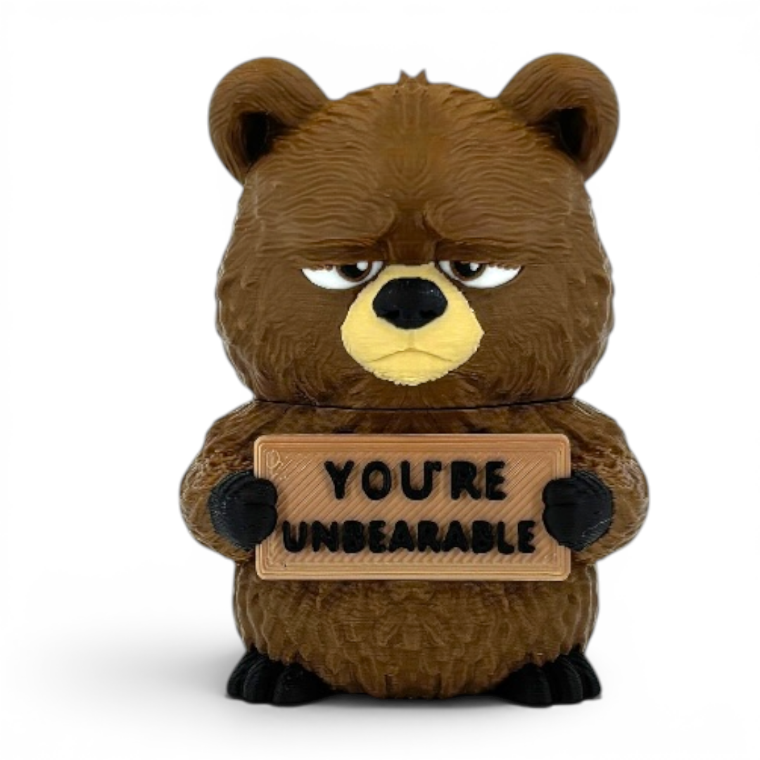 Animals With A Serious Attitude Desk Decor Figurines Holding Rude Sarcastic Humor Signs