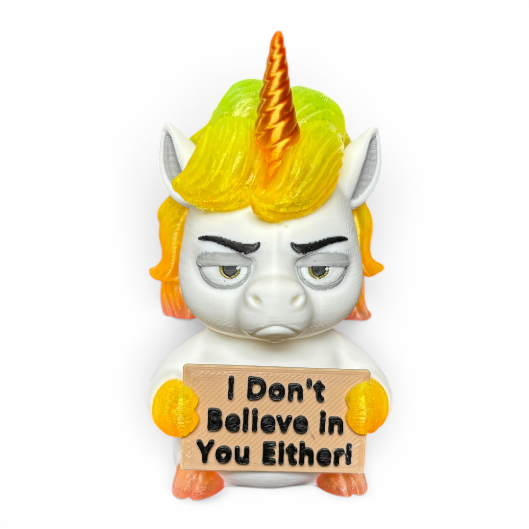 Animals With A Serious Attitude Desk Decor Figurines Holding Rude Sarcastic Humor Signs