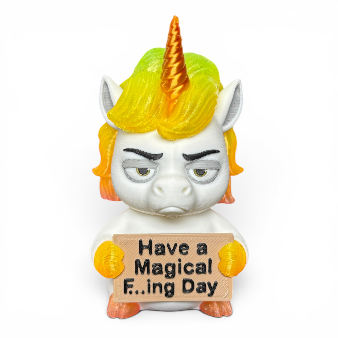 Animals With A Serious Attitude Desk Decor Figurines Holding Rude Sarcastic Humor Signs