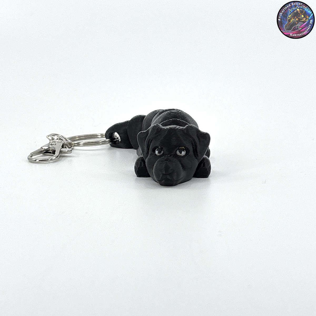 Sporting Group Dog Keychain Zipper Pull Flexi Fidget Cute Puppy Articulating 3D