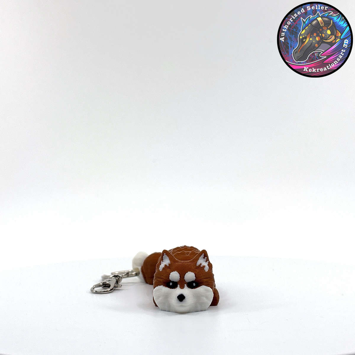 Toy Group Dog Keychain Zipper Pull Flexi Fidget Cute Puppy Articulating 3D