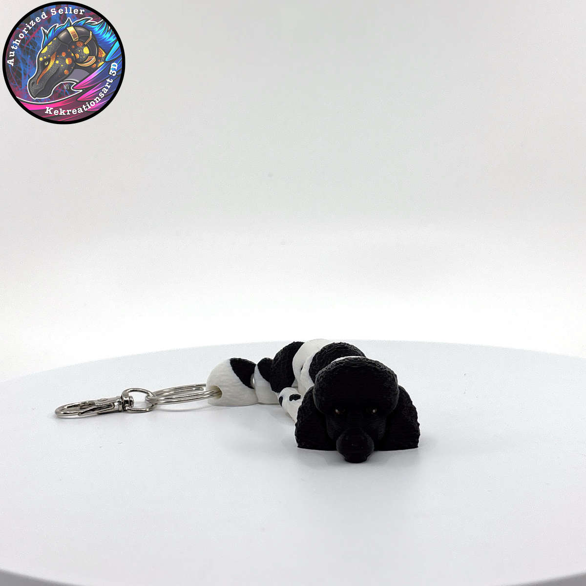 Non-Sporting Group Dog Keychain Zipper Pull Flexi Fidget Cute Puppy Articulating 3D