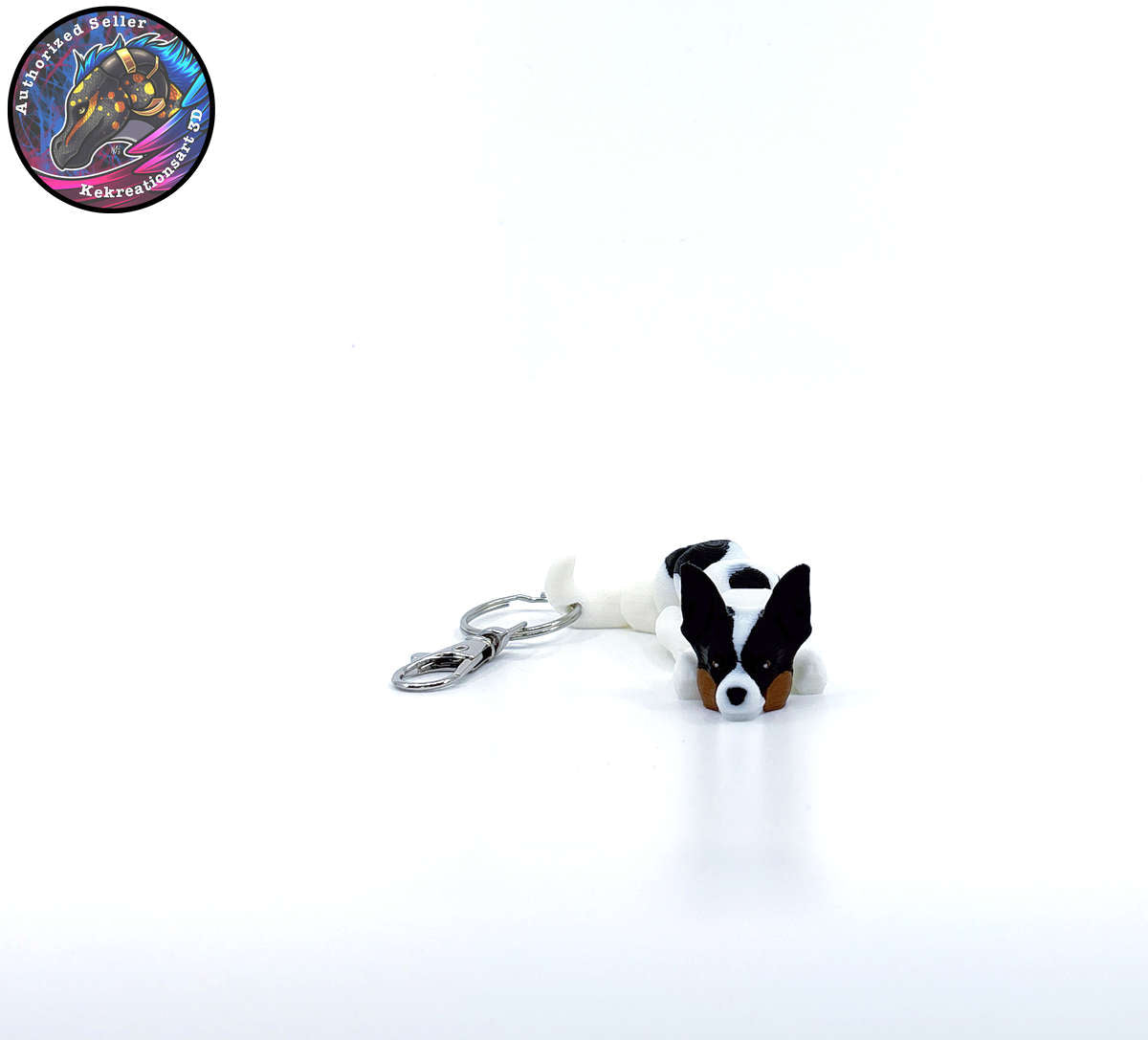 Terrier Group Dog Keychain Zipper Pull Flexi Fidget Cute Puppy Articulating 3D
